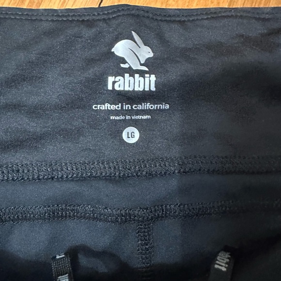 Rabbit Women's Black Reflective Running Tights - Picture 2 of 4